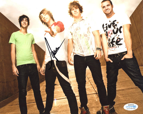 ALEX GASKARTH SIGNED ALL TIME LOW 8X10 PHOTO 2 ACOA