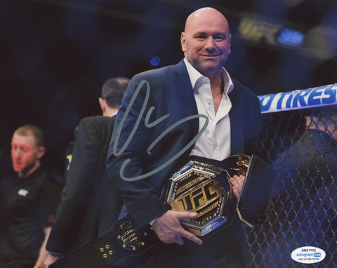 DANA WHITE SIGNED UFC PRESIDENT 8X10 PHOTO 5 ACOA