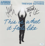 ARMIN VAN BUUREN & TREVOR GUTHRIE SIGNED THIS IS WHAT IT FEELS LIKE 12X12 PHOTO ACOA