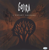 GOJIRA SIGNED L'ENFANT SAUVAGE 12X12 PHOTO ACOA