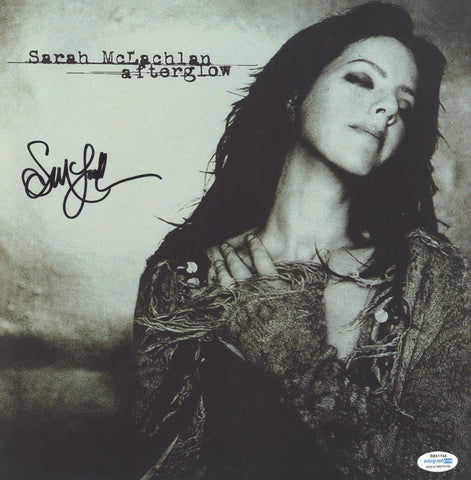 SARAH MCLACHLAN SIGNED AFTERGLOW 12X12 PHOTO ACOA