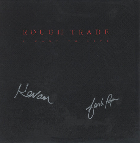 ROUGH TRADE SIGNED I WANT TO LIVE VINYL RECORD ACOA