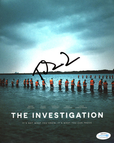TOBIAS LINDHOLM SIGNED THE INVESTIGATION 8X10 PHOTO ACOA