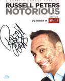 RUSSELL PETERS SIGNED NOTORIOUS 8X10 PHOTO ACOA