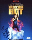 ILIZA SHLESINGER SIGNED FREEZING HOT 8X10 PHOTO ACOA