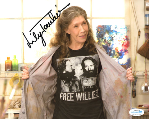 LILY TOMLIN SIGNED GRACE AND FRANKIE 8X10 PHOTO 2 ACOA