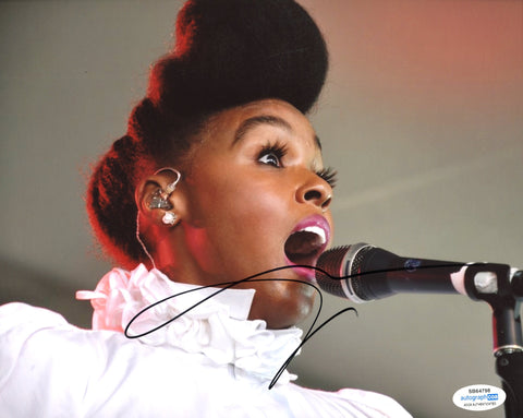 JANELLE MONAE SIGNED 8X10 PHOTO 2 ACOA