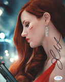 JESSICA CHASTAIN SIGNED AVA 8X10 PHOTO ACOA