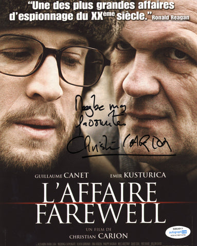 CHRISTIAN CARION SIGNED L'AFFAIRE FAREWELL 8X10 PHOTO ACOA