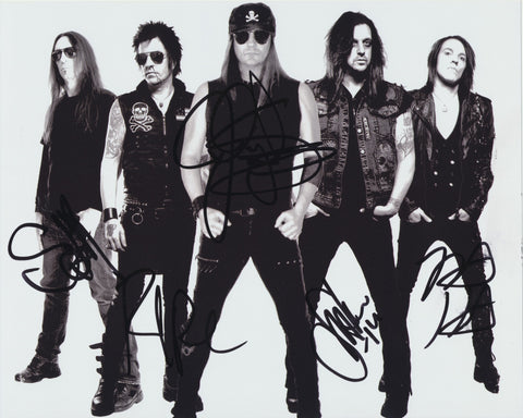 SKID ROW SIGNED 8X10 PHOTO 2