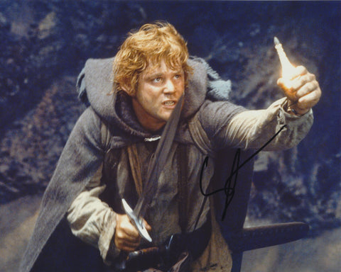 SEAN ASTIN SIGNED LORD OF THE RINGS 8X10 PHOTO