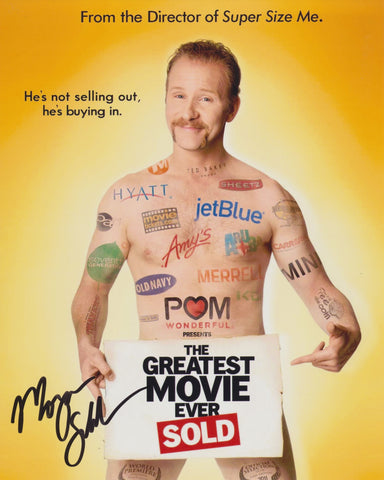 MORGAN SPURLOCK SIGNED THE GREATEST MOVIE EVER SOLD 8X10 PHOTO
