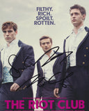 SAM CLAFLIN, DOUGLAS BOOTH AND MAX IRONS SIGNED THE RIOT CLUB 8X10 PHOTO