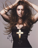 LILY COLLINS SIGNED 8X10 PHOTO