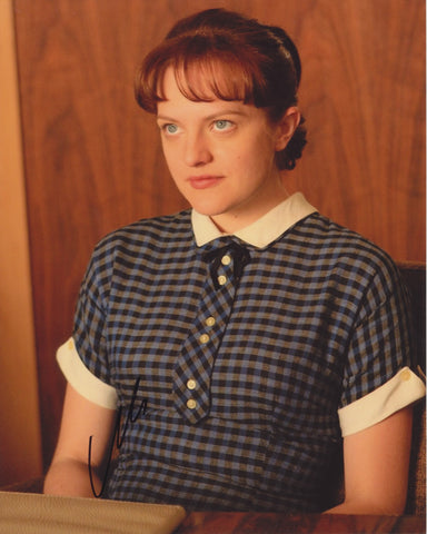 ELISABETH MOSS SIGNED MAD MEN 8X10 PHOTO