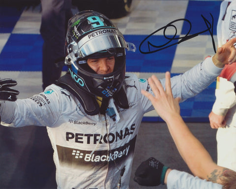 NICO ROSBERG SIGNED MERCEDES AMG PETRONAS F1 FORMULA 1 8X10 PHOTO