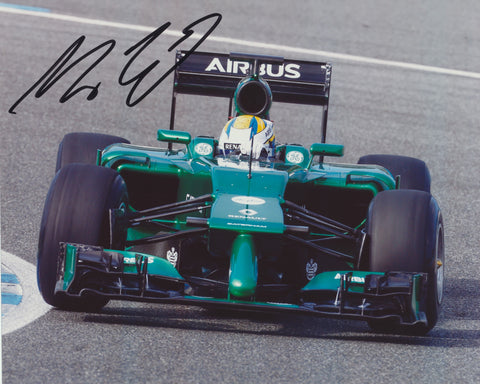 MARCUS ERICSSON SIGNED CATERHAM FORMULA 1 8X10 PHOTO 3