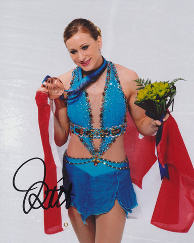 JOANNIE ROCHETTE SIGNED 2010 OLYMPIC FIGURE SKATING 8X10 PHOTO