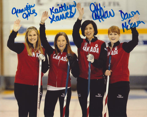 TEAM CANADA WOMEN'S CURLING 2014 SOCHI OLYMPICS 8X10 PHOTO