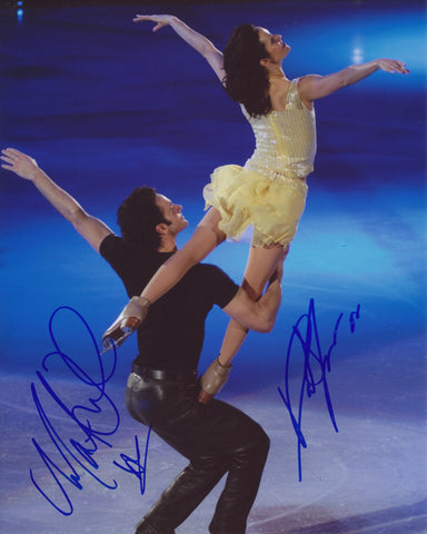 MARIE-FRANCE DUBREUIL & PATRICE LAUZON SIGNED FIGURE SKATING 8X10 PHOTO