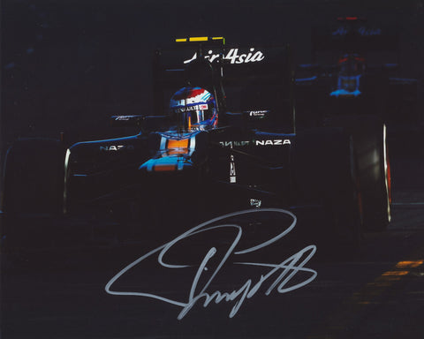 VITALY PETROV SIGNED CATERHAM F1 FORMULA 1 8X10 PHOTO