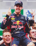 SEBASTIAN VETTEL SIGNED INFINITI RED BULL RACING F1 FORMULA 1 8X10 PHOTO