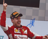 SEBASTIAN VETTEL SIGNED SCUDERIA FERRARI F1 FORMULA 1 8X10 PHOTO 8