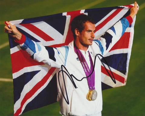 ANDY MURRAY SIGNED ATP TENNIS 2012 LONDON OLYMPICS 8X10 PHOTO 2