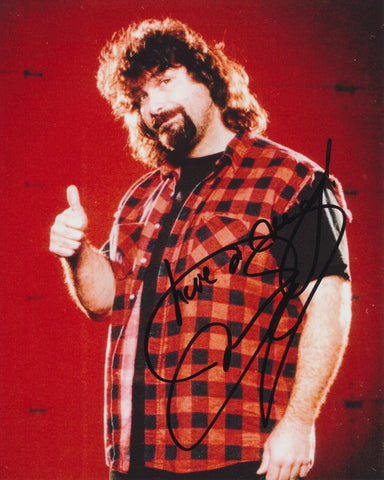 MICK FOLEY SIGNED WWE WWF 8X10 PHOTO 2