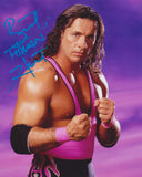 BRET THE HITMAN HART SIGNED WWE WWF 8X10 PHOTO 3
