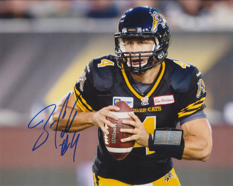 ZACH COLLAROS SIGNED HAMILTON TIGER CATS 8X10 PHOTO 3