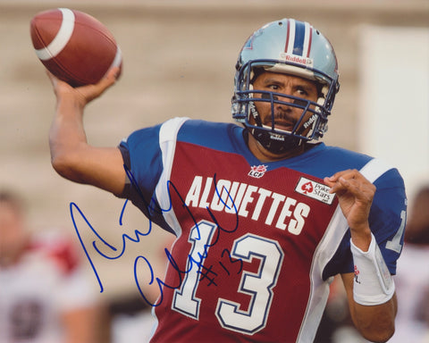 ANTHONY CALVILLO SIGNED MONTREAL ALOUETTES 8X10 PHOTO 2