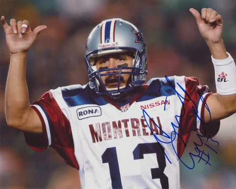 ANTHONY CALVILLO SIGNED MONTREAL ALOUETTES 8X10 PHOTO 3