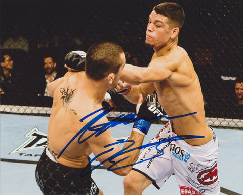 NATE DIAZ SIGNED UFC 8X10 PHOTO