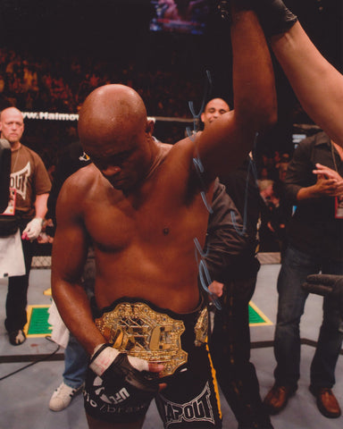 ANDERSON SILVA 'SPIDER' SIGNED UFC 8X10 PHOTO 2