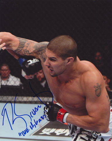 BRENDAN SCHAUB 'THE NATURAL' SIGNED UFC 8X10 PHOTO