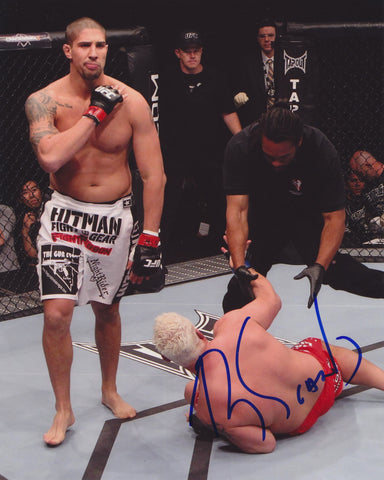 BRENDAN SCHAUB 'THE NATURAL' SIGNED UFC 8X10 PHOTO 3