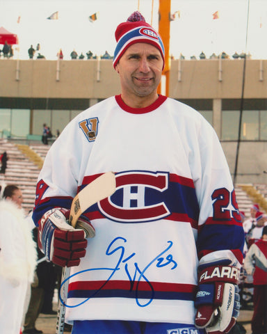 GASTON GINGRAS SIGNED MONTREAL CANADIENS 8X10 PHOTO