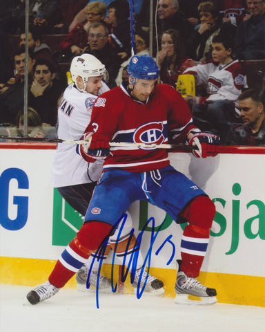 RYAN O'BYRNE SIGNED MONTREAL CANADIENS 8X10 PHOTO