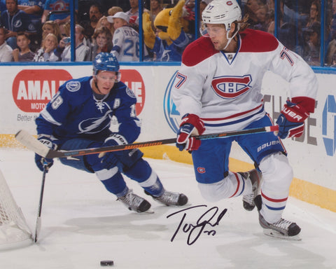 TOM GILBERT SIGNED MONTREAL CANADIENS 8X10 PHOTO