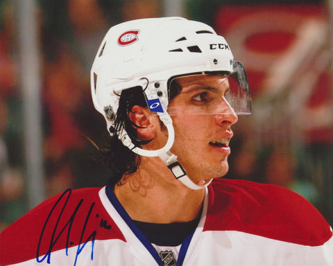 MAX LAPIERRE SIGNED MONTREAL CANADIENS 8X10 PHOTO