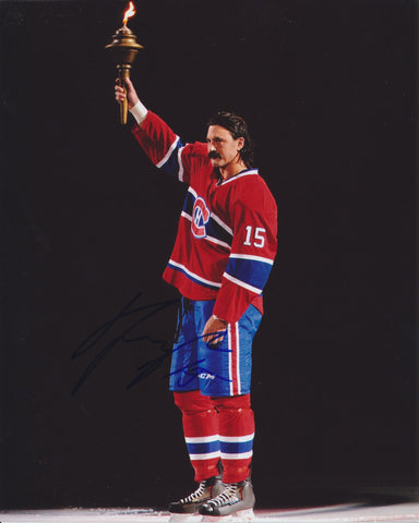 GEORGE PARROS SIGNED MONTREAL CANADIENS 8X10 PHOTO