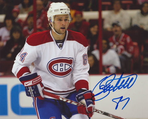 GUILLAUME LATENDRESSE SIGNED MONTREAL CANADIENS 8X10 PHOTO