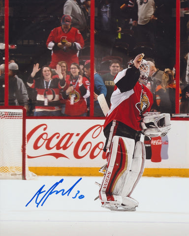 ANDREW HAMMOND SIGNED OTTAWA SENATORS 8X10 PHOTO 3