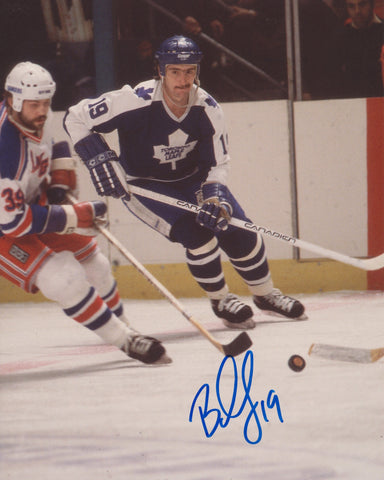 BILL DERLAGO SIGNED TORONTO MAPLE LEAFS 8X10 PHOTO