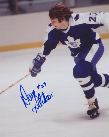 DAVE HUTCHISON SIGNED TORONTO MAPLE LEAFS 8X10 PHOTO