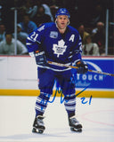 KIRK MULLER SIGNED TORONTO MAPLE LEAFS 8X10 PHOTO