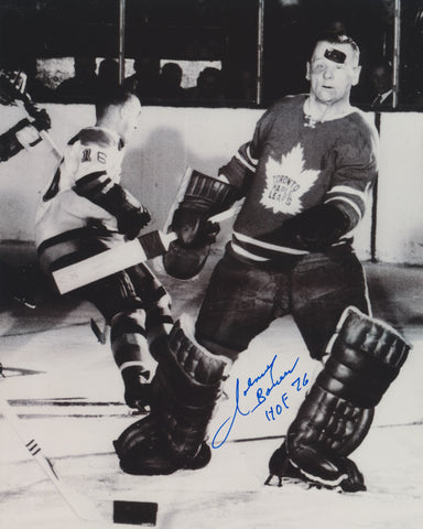 JOHNNY BOWER SIGNED TORONTO MAPLE LEAFS 8X10 PHOTO 3