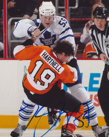 KEITH AULIE SIGNED TORONTO MAPLE LEAFS 8X10 PHOTO 5