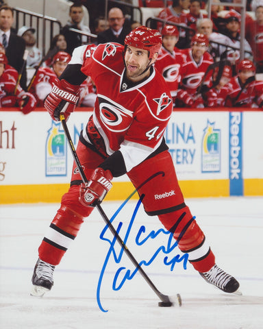 JAY HARRISON SIGNED CAROLINA HURRICANES 8X10 PHOTO